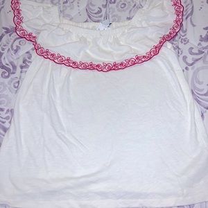 J. Crew - Off the Shoulder Shirt, White Size Small